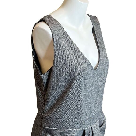 New York & Co. Collection gray herringbone sleeveless dress size 14 - Picture 2 of 15